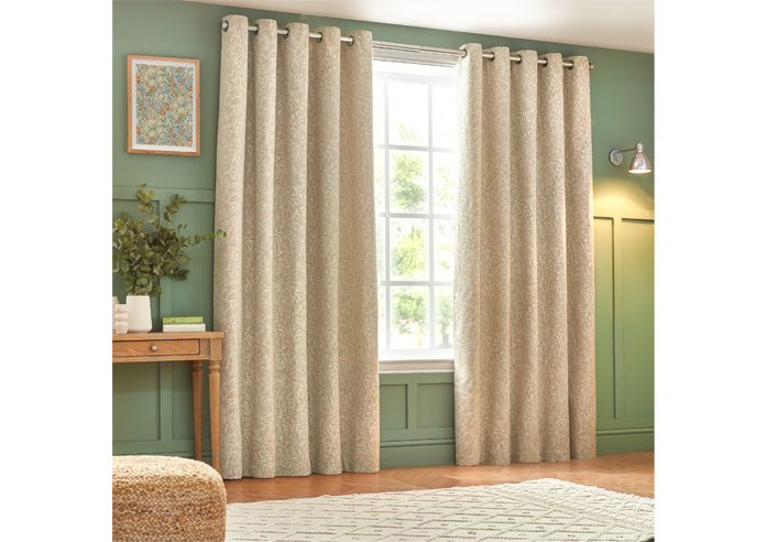 Grantley Eyelet, Natural - Ready Made Curtains - Image 7